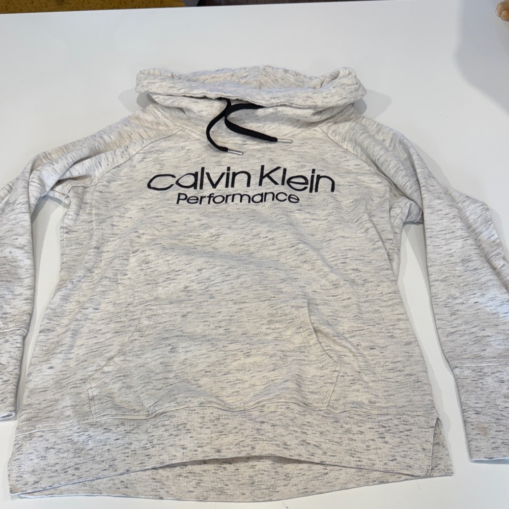 Calvin Klein Light Gray Performance Hoodie